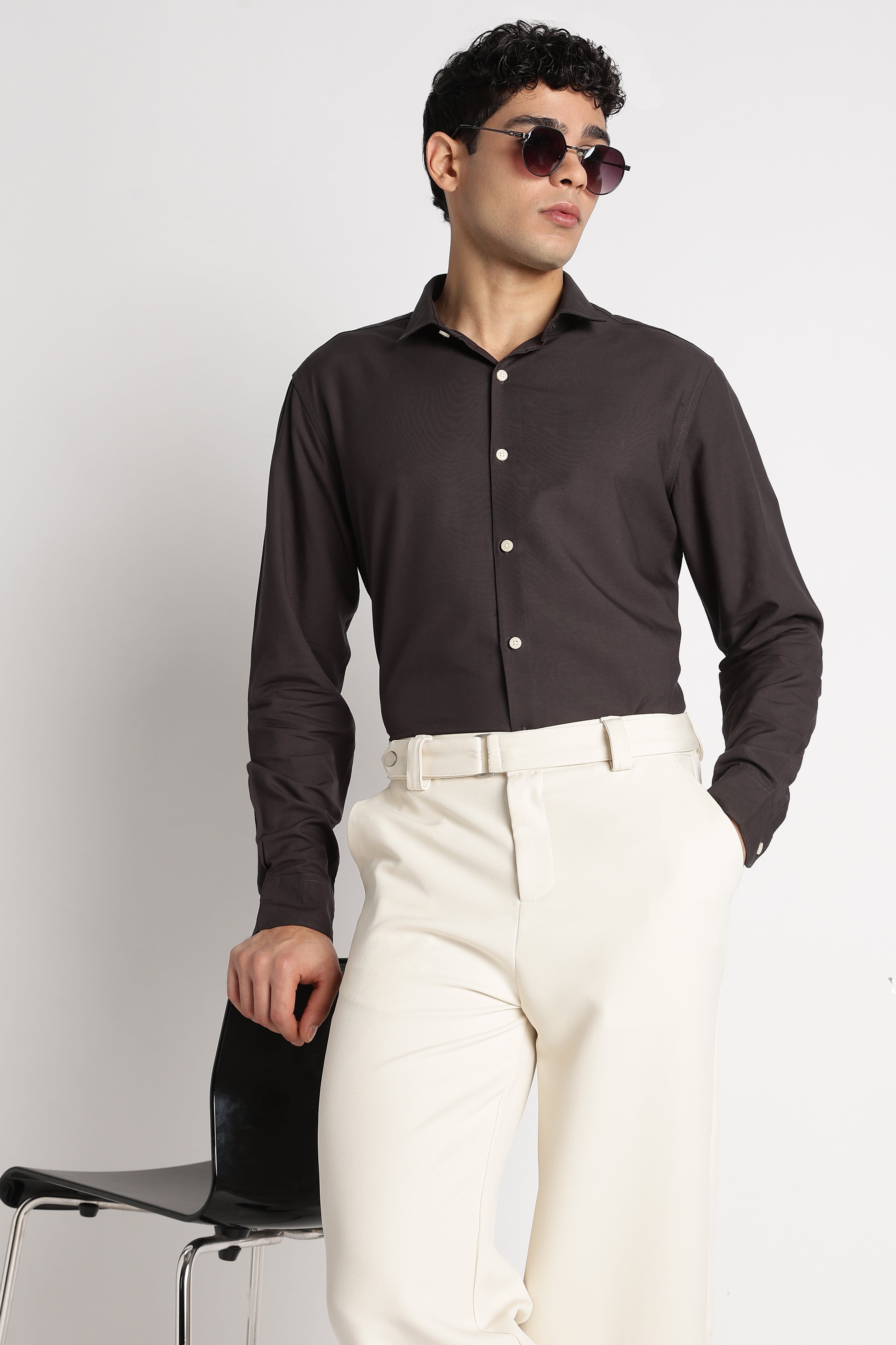 Men Premium Solid Casual Shirt