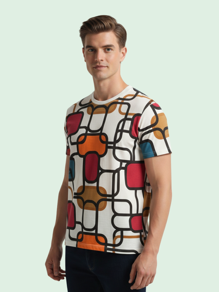 Men All-Over Cotton T-Shirt