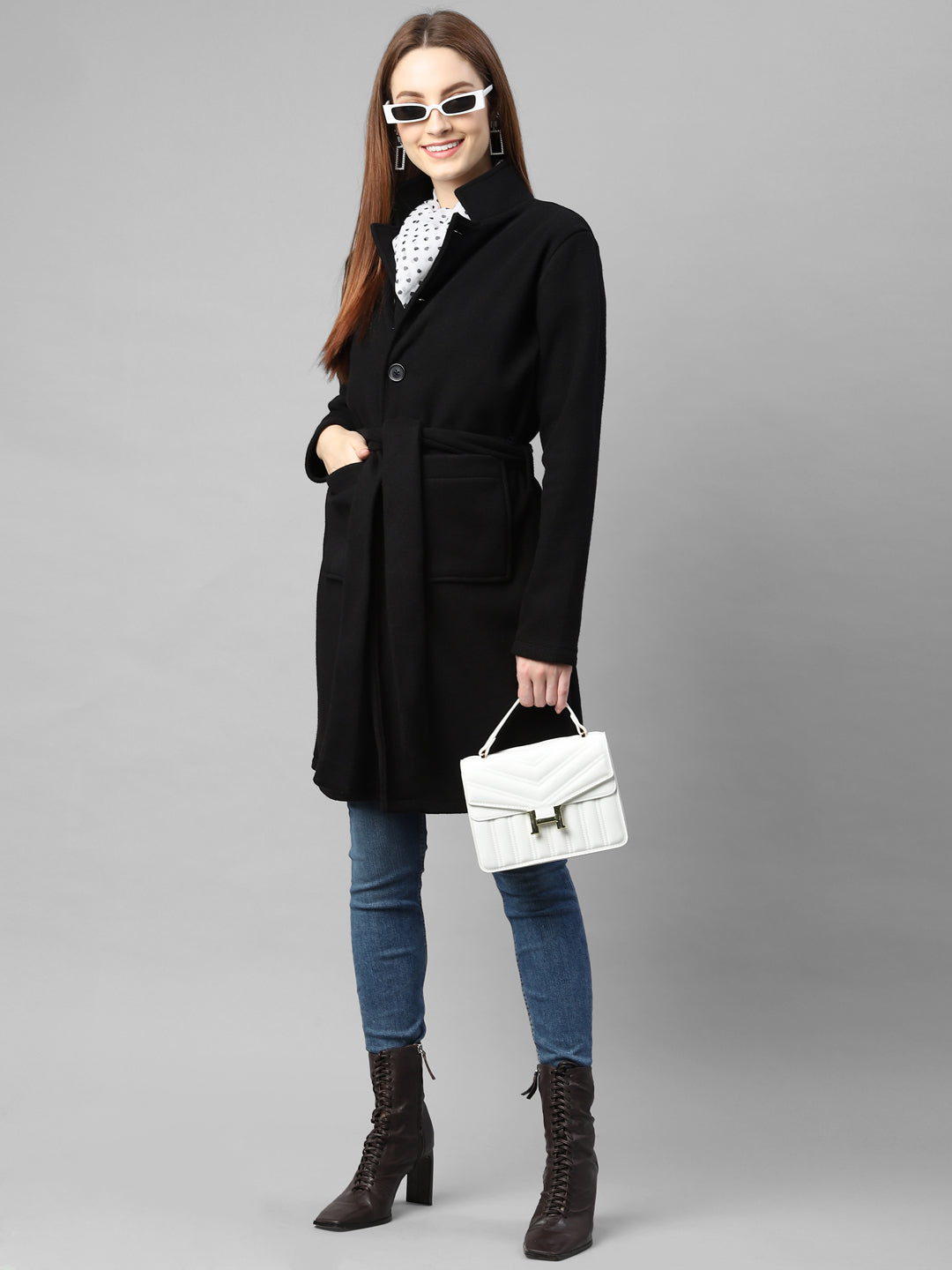 Women Black Overcoat