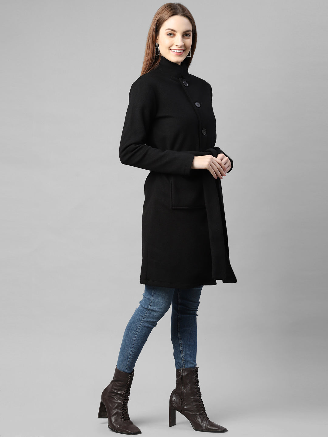 Women Black Overcoat