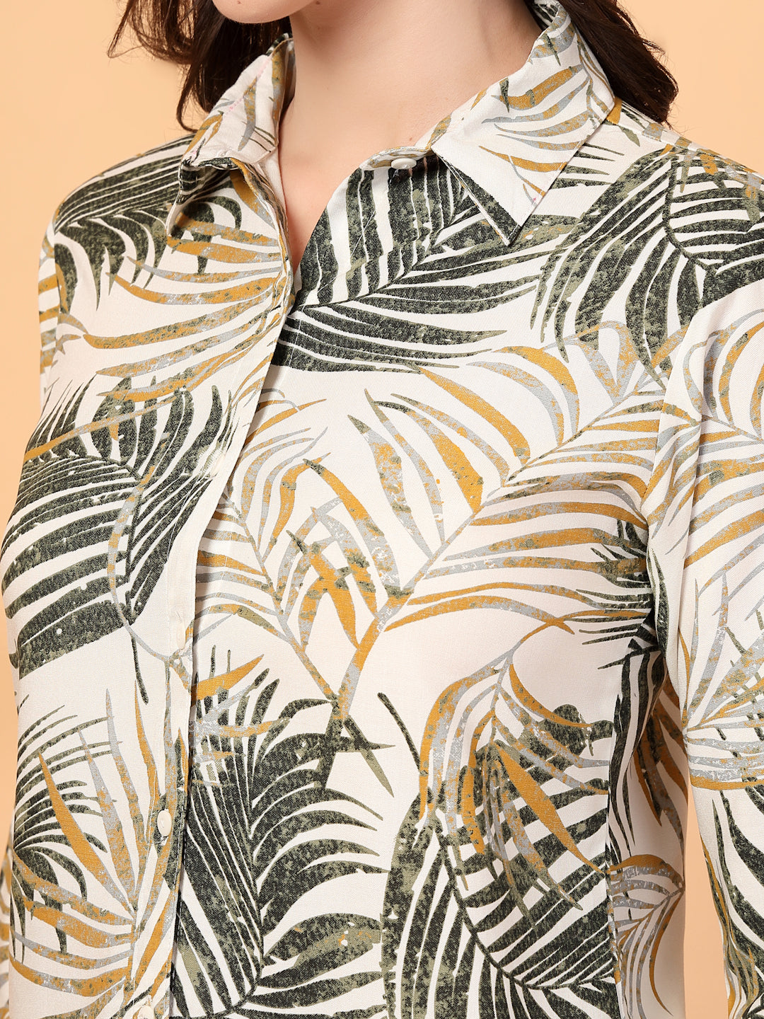 Women White  Printed Co-ords