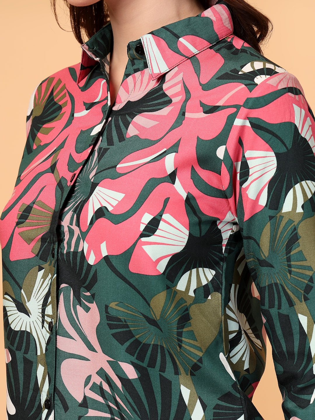 Women Green  Floral Print Co-ords