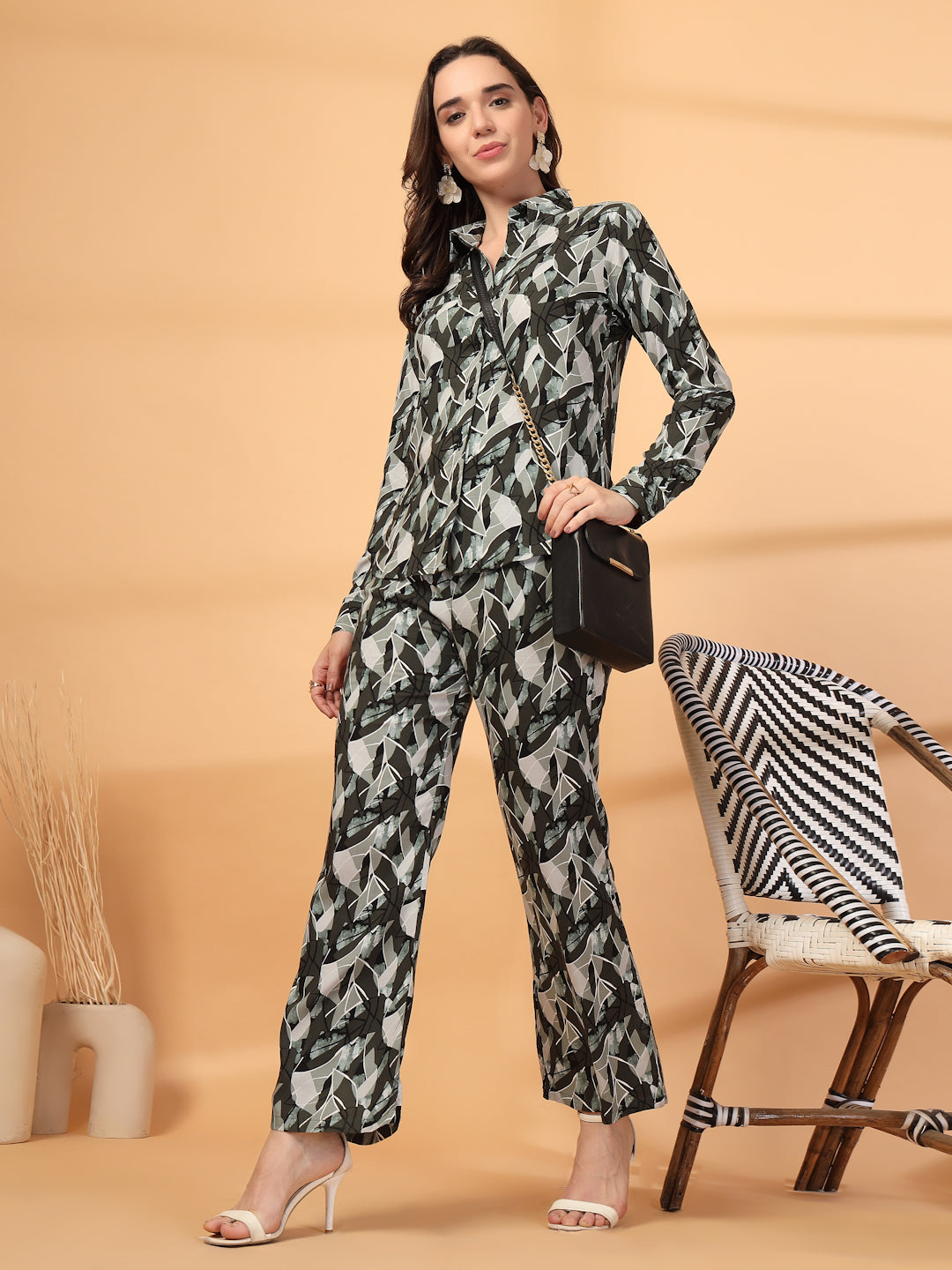 Women Blue  Printed Co-ords