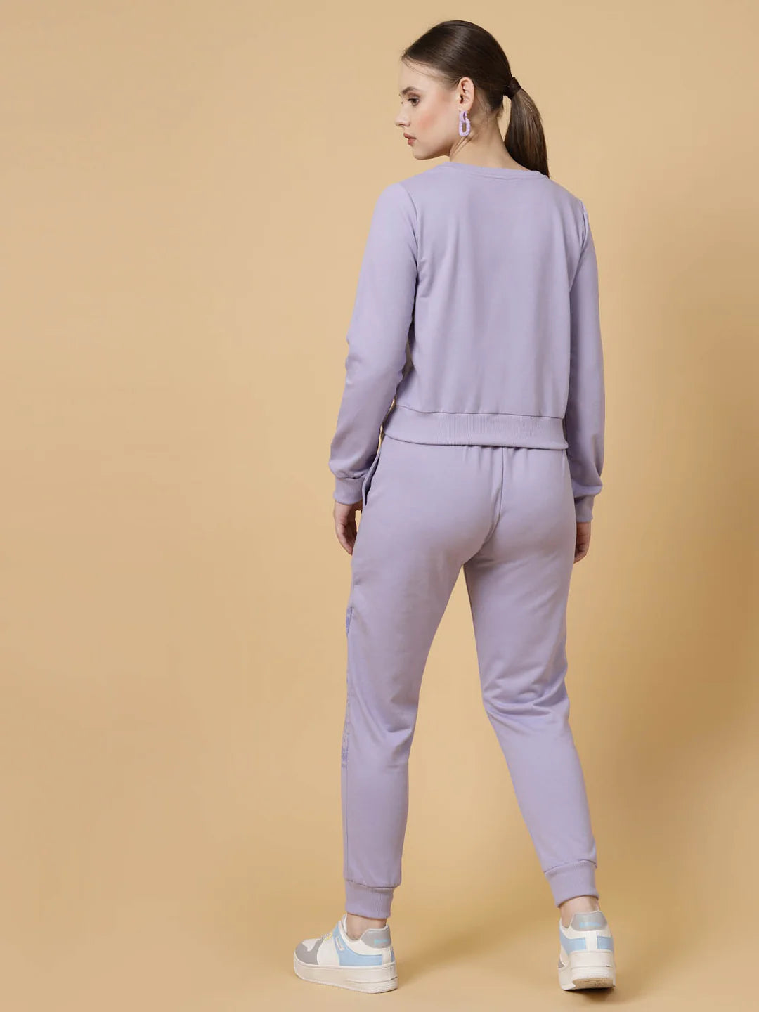 Women Purple Printed co-ords