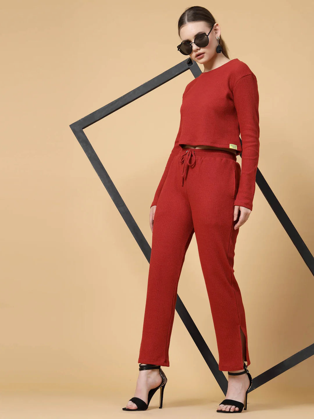 Women Maroon co-ords