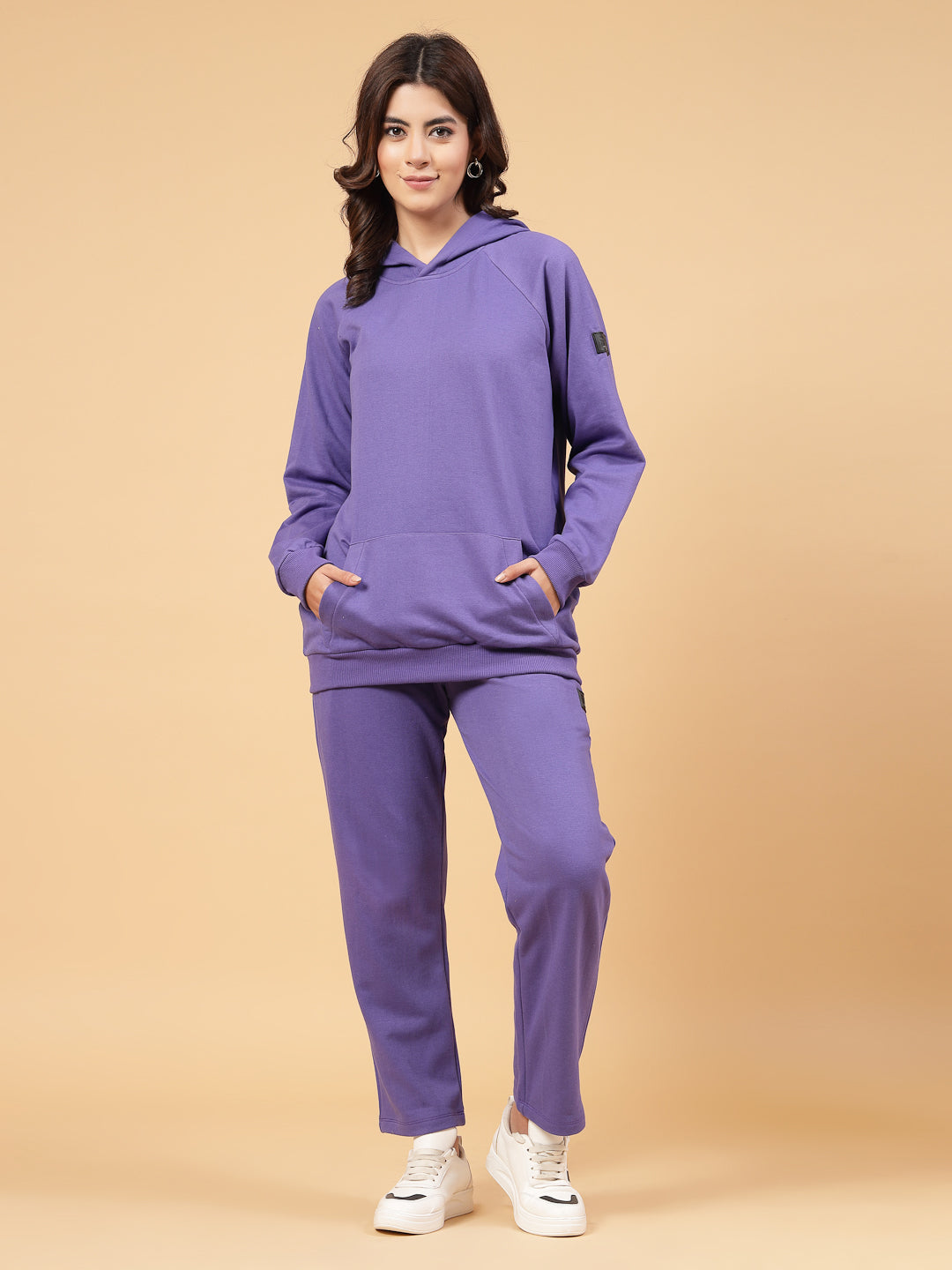Women Purple Oversized co-ords