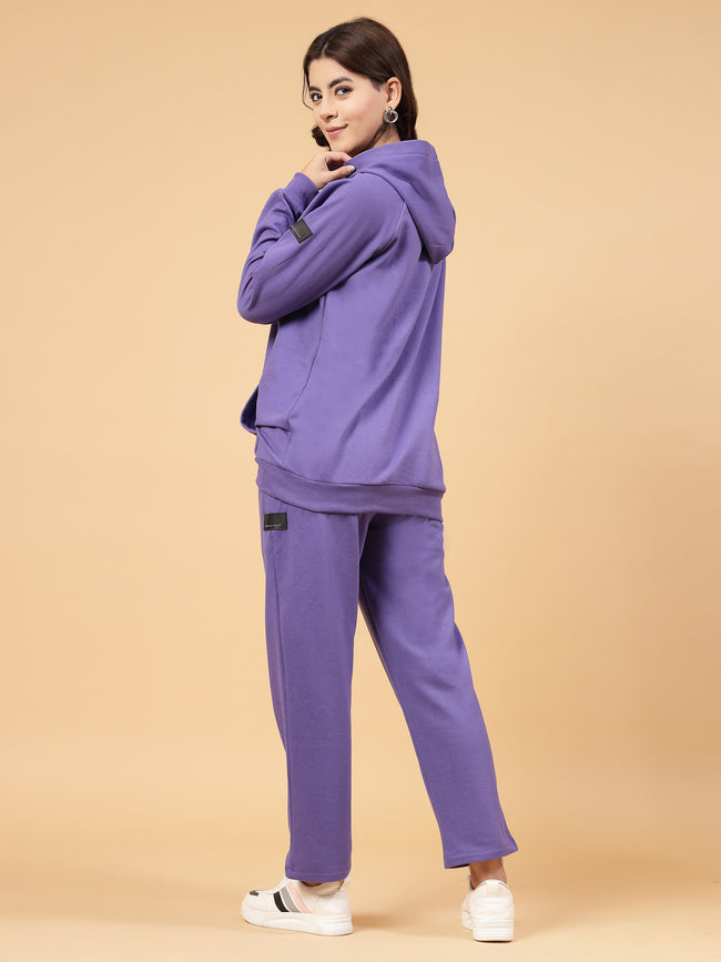 Women Purple Oversized co-ords