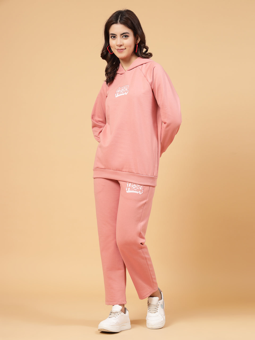 Women Peach Oversized co-ords