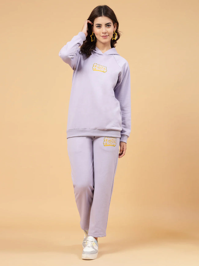 Women Purple Oversized co-ords