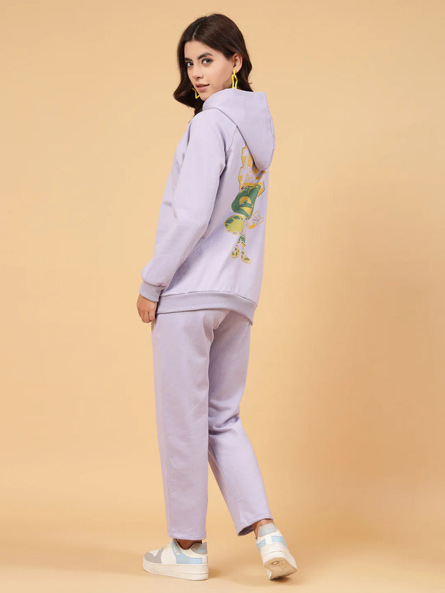 Women Purple Oversized co-ords