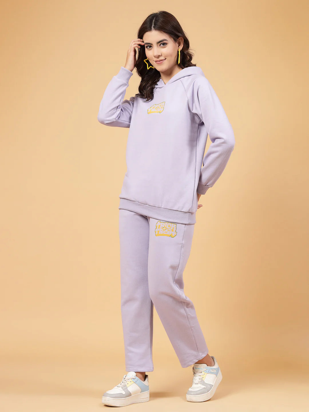 Women Purple Oversized co-ords