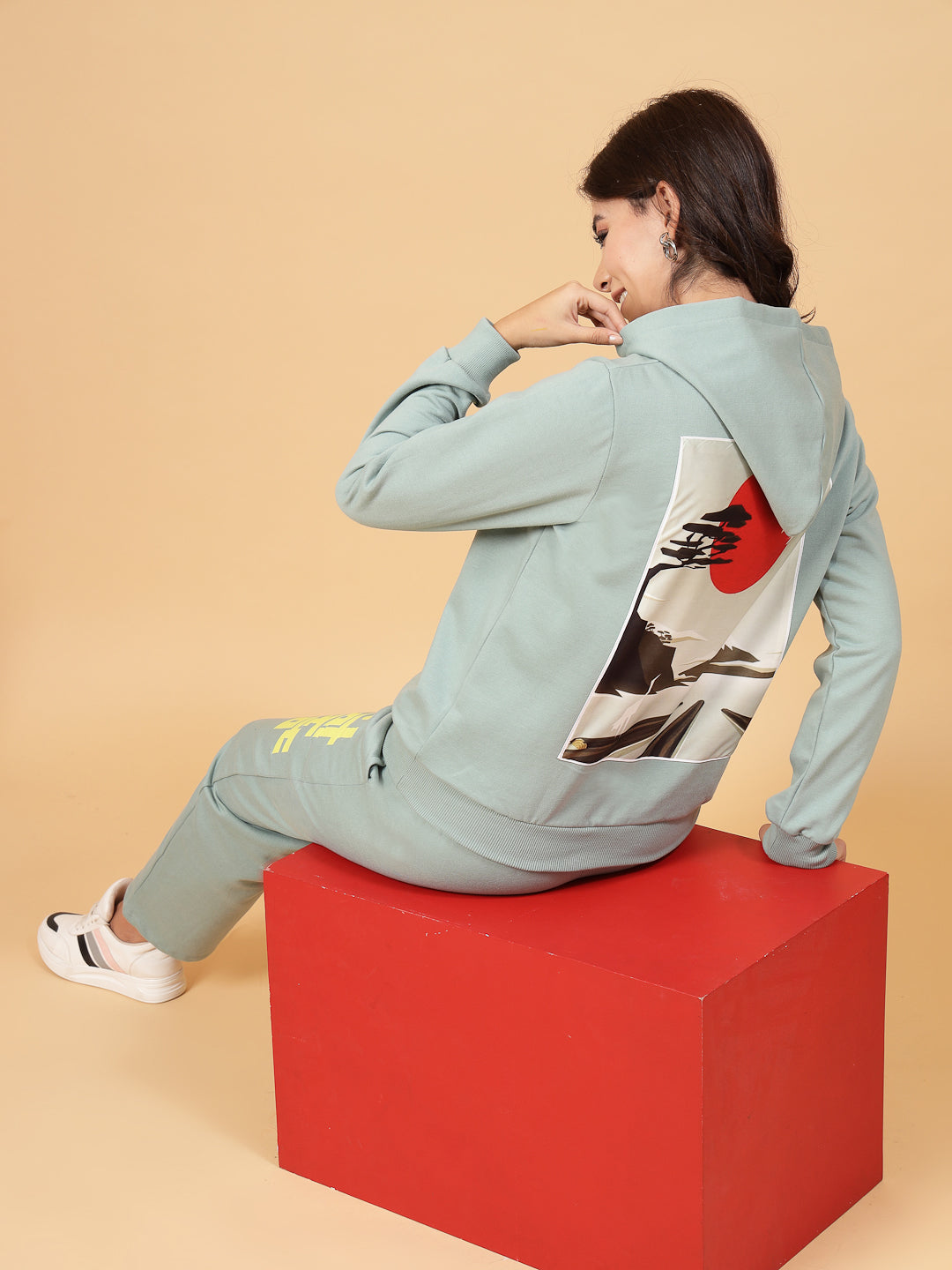 Women Green Oversized co-ords
