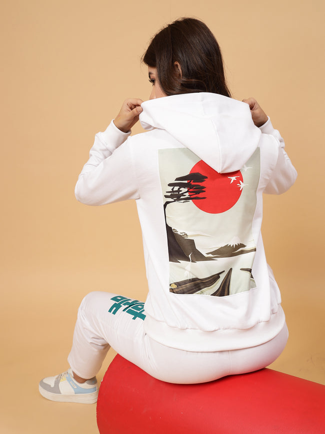 Women White Oversized co-ords