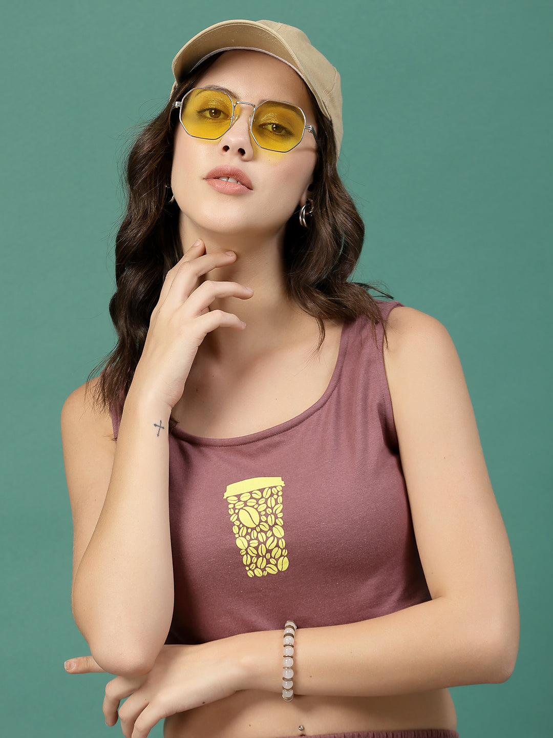 Women Mauve Printed co-ords