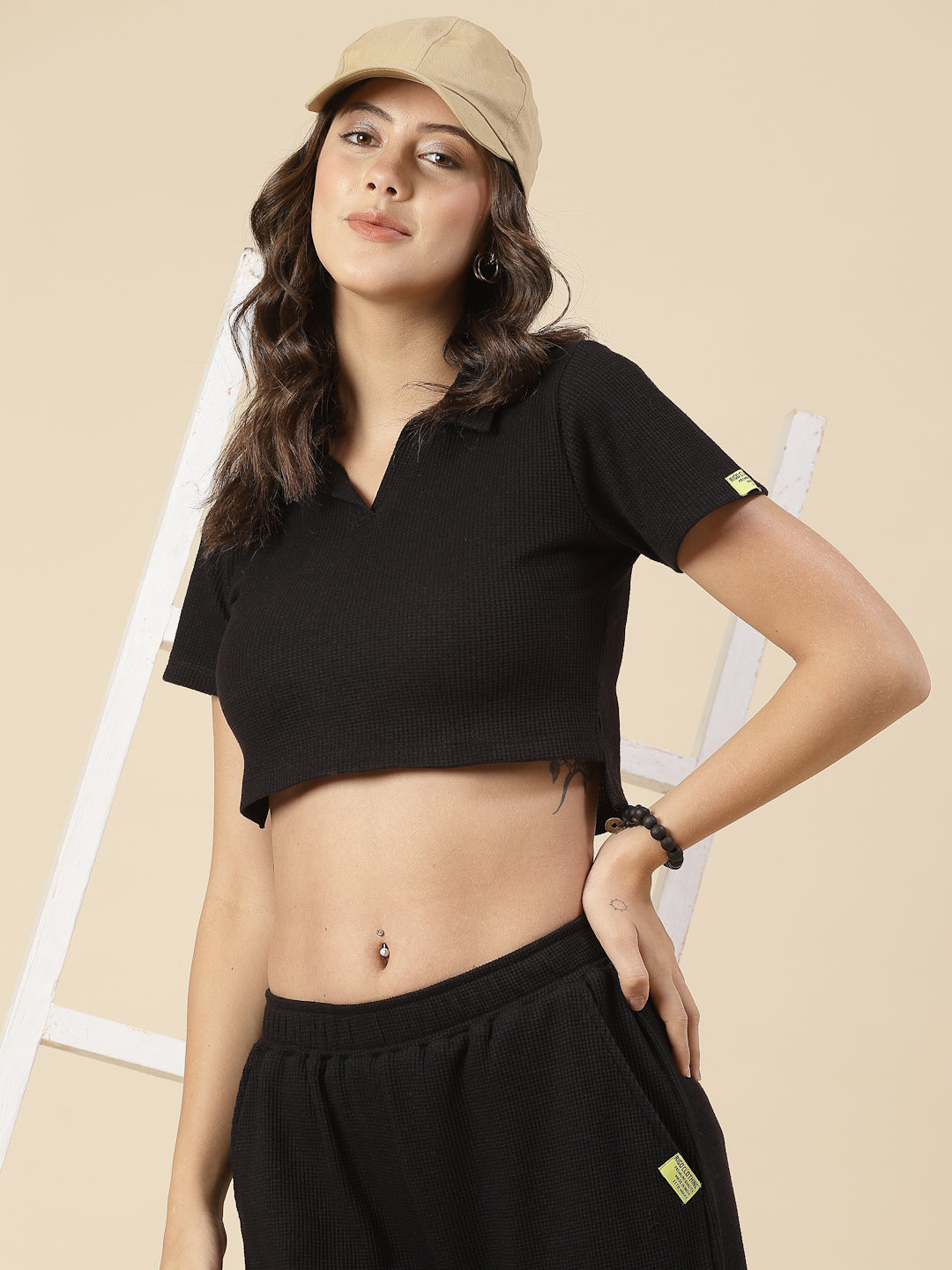 Women Black Regular Fit co-ords