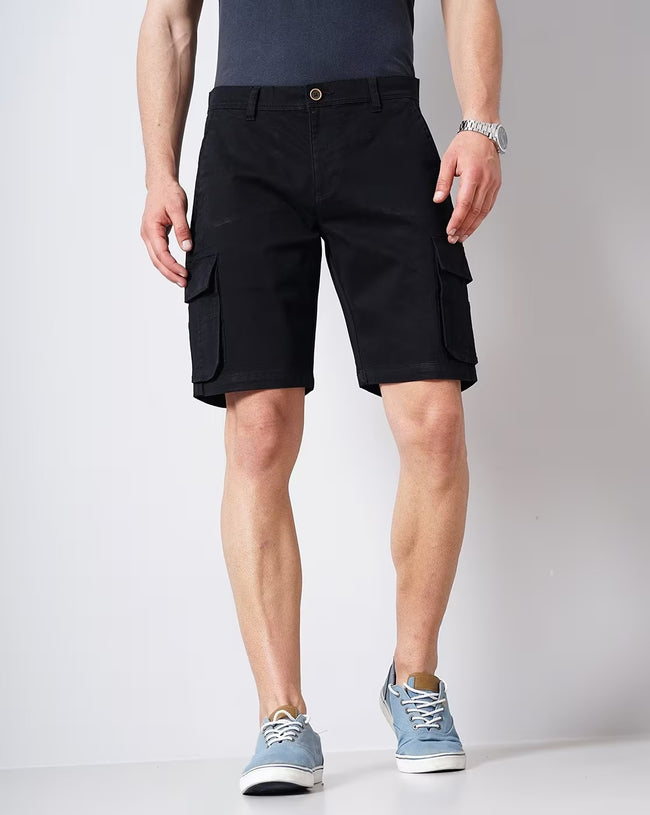 Men Black Shorts