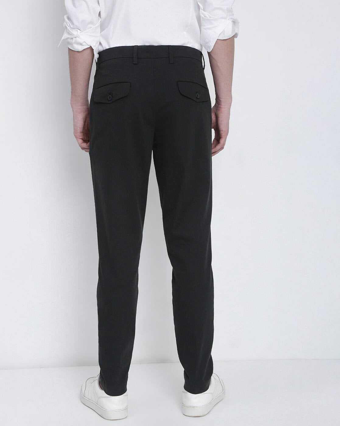 Men Olive Trousers
