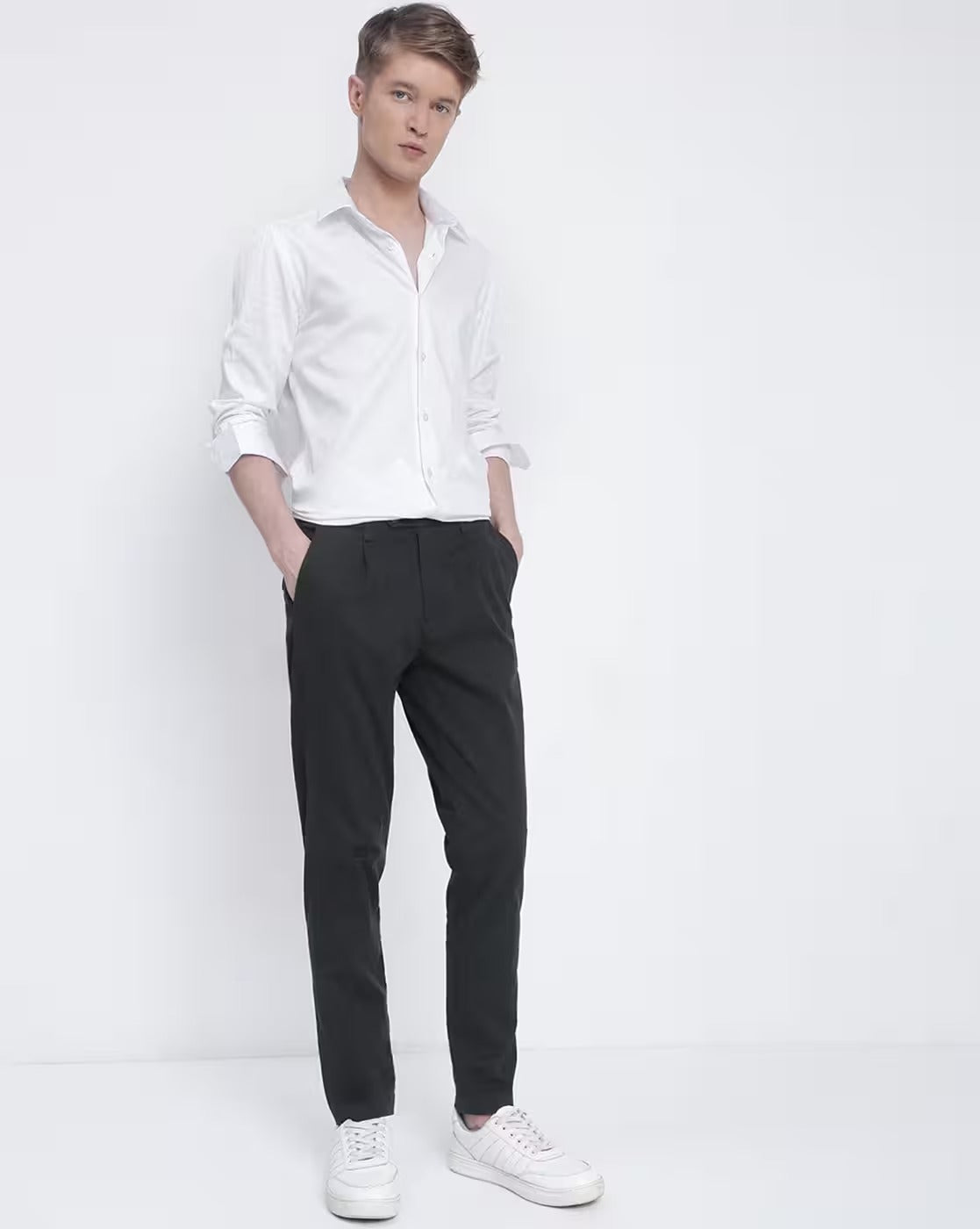 Men Olive Trousers