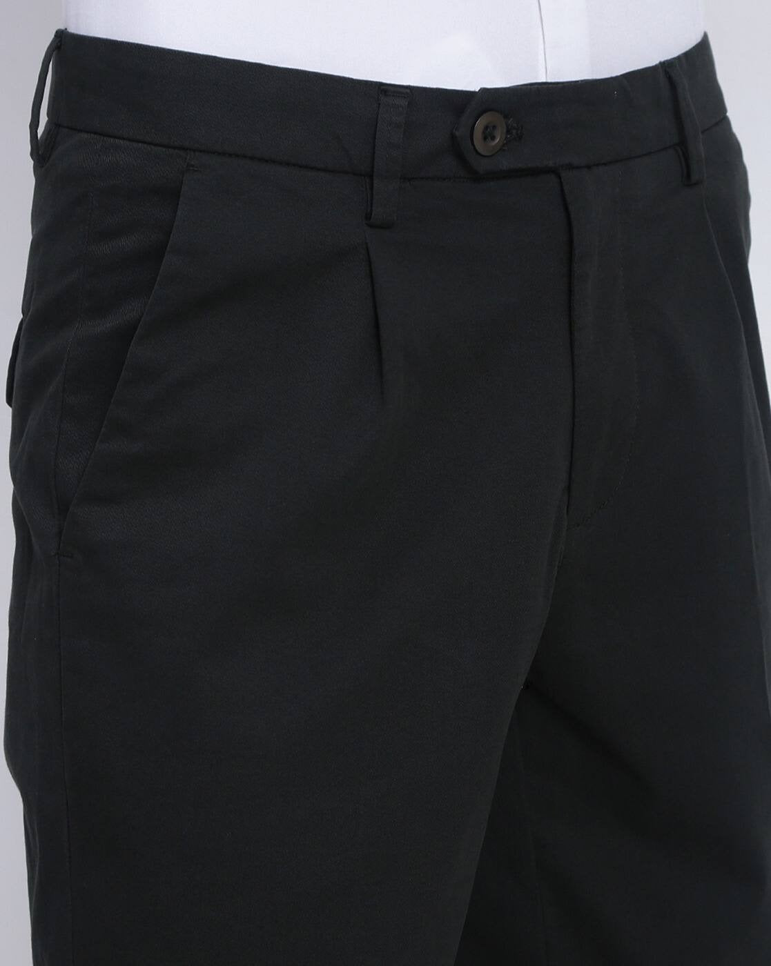 Men Olive Trousers