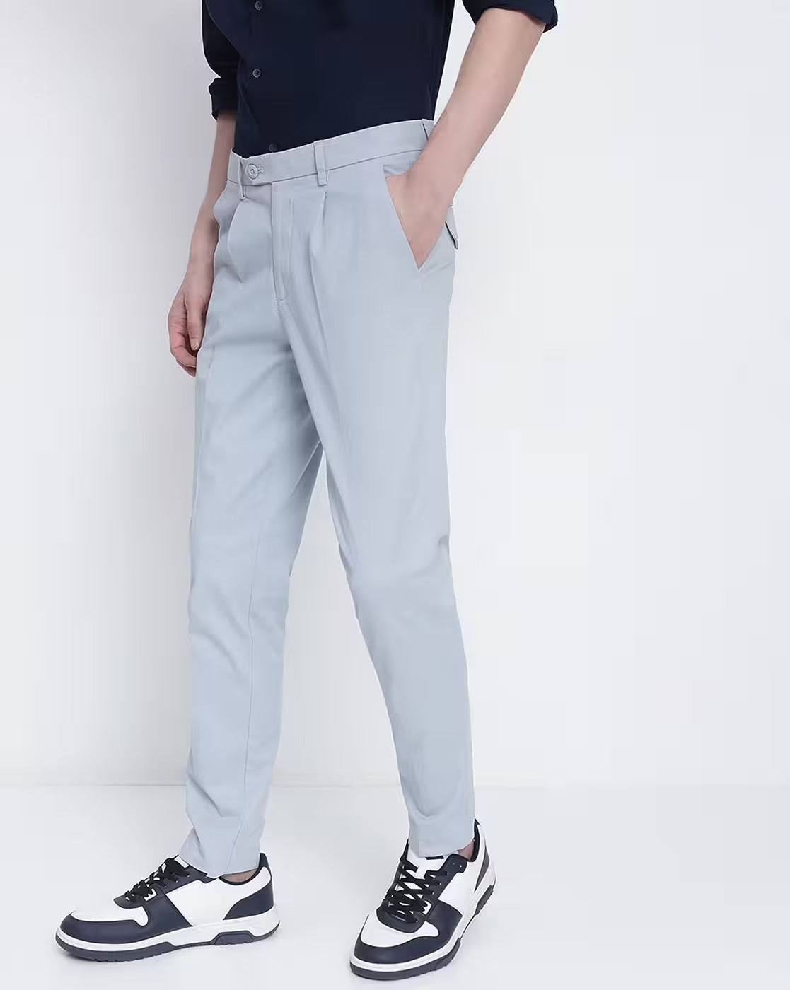 Men Grey Trousers