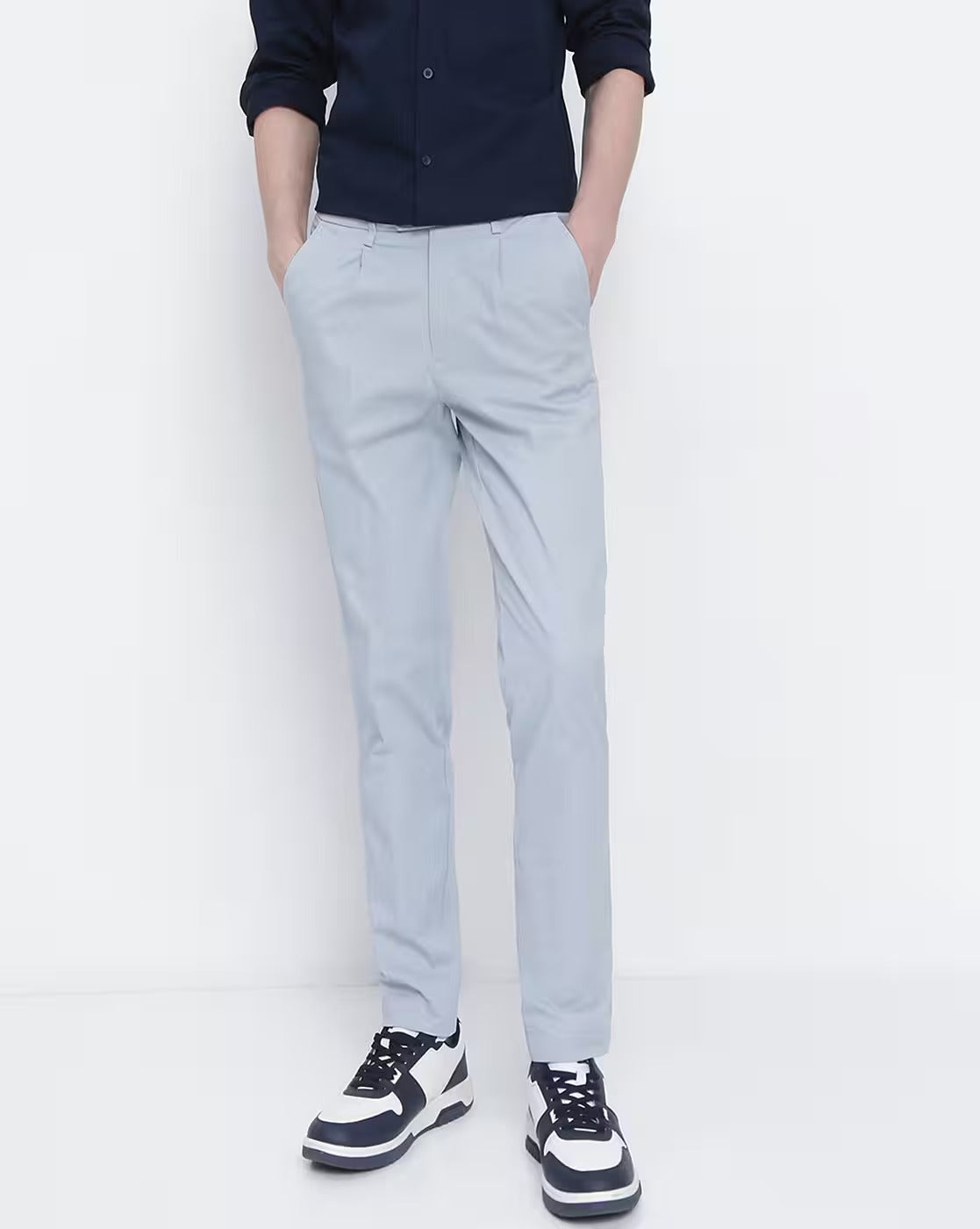 Men Grey Trousers