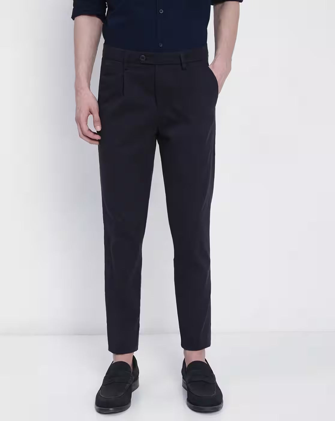 Men Blue Trousers