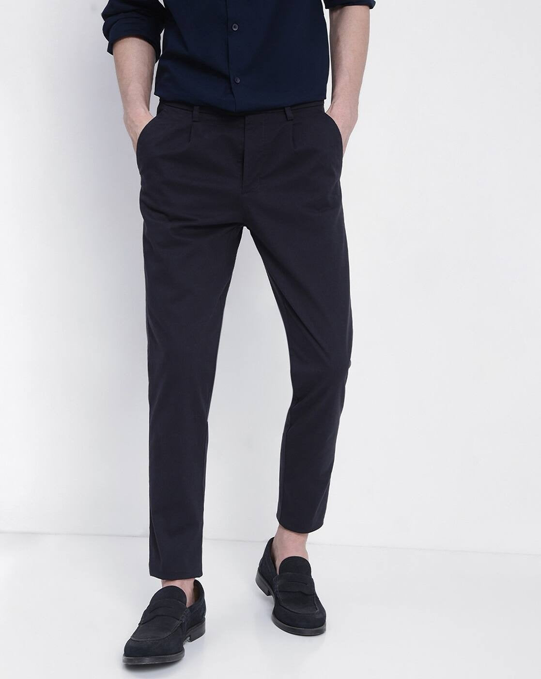 Men Blue Trousers