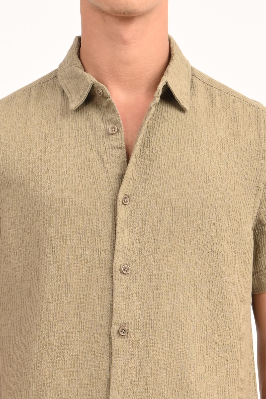 Mens Wendy Pista Structured Solid Shirt