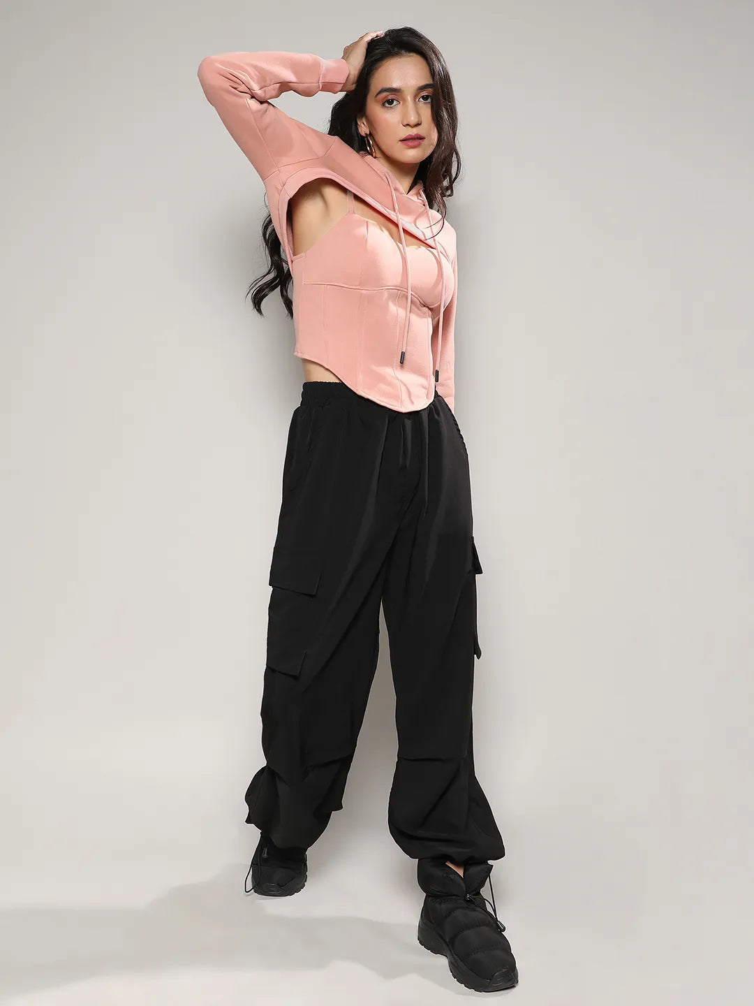 Women Pink Corset Top