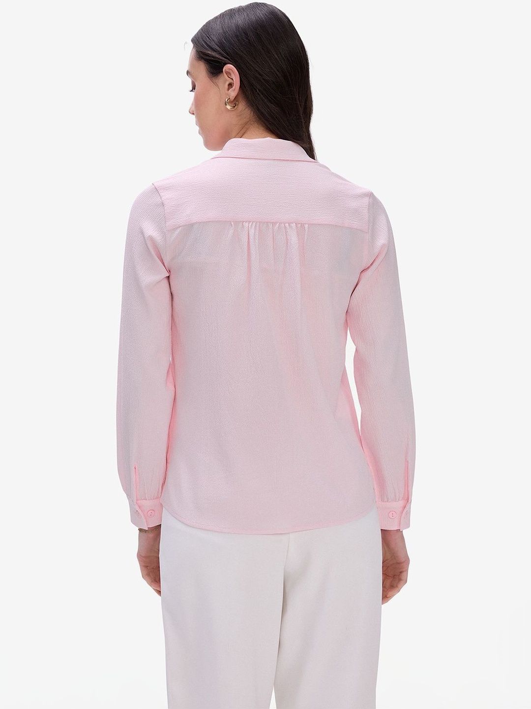 Women Pink Formal Shirt