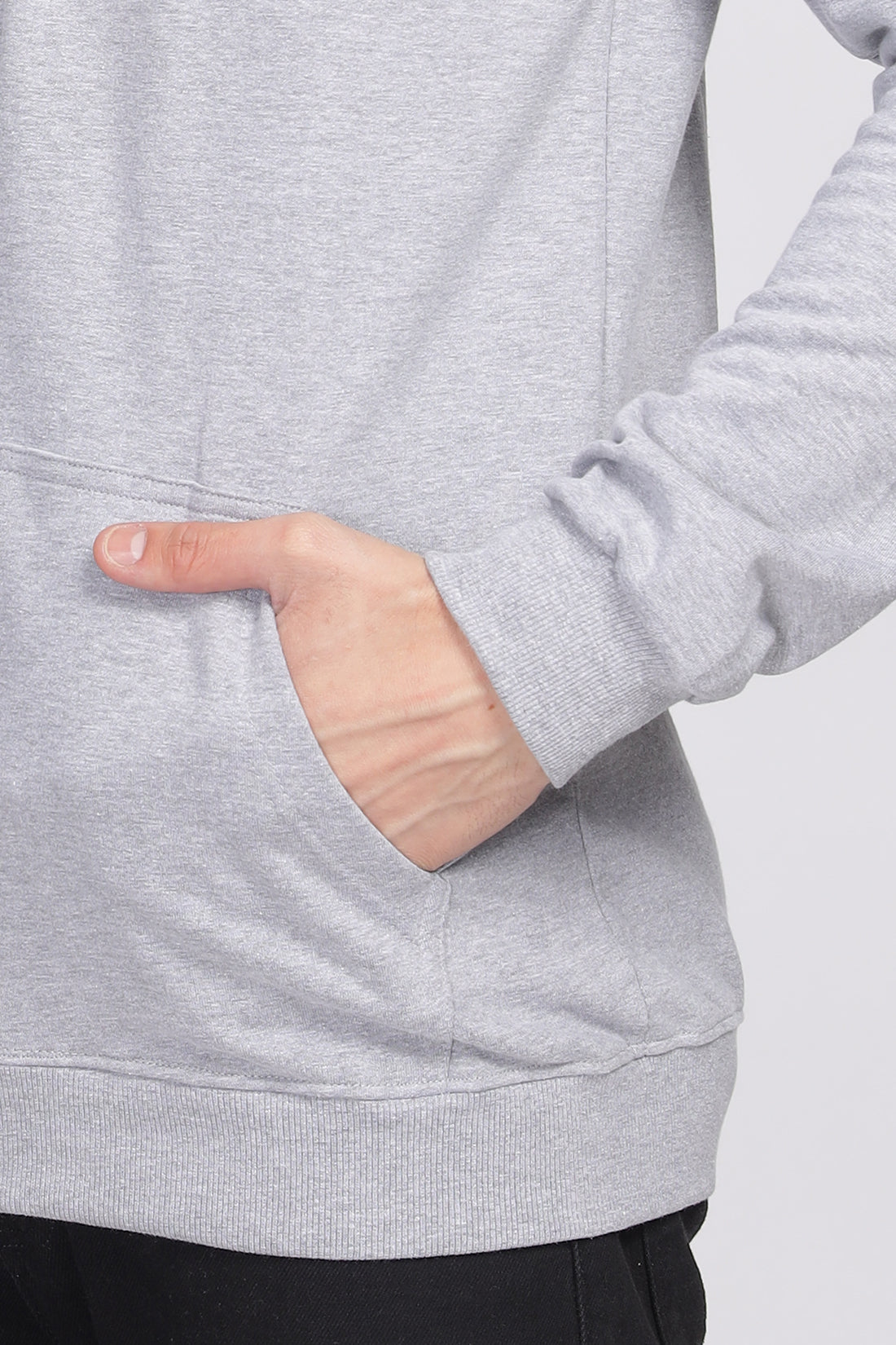 Men Grey Sweatshirt With Zipper Hoodies