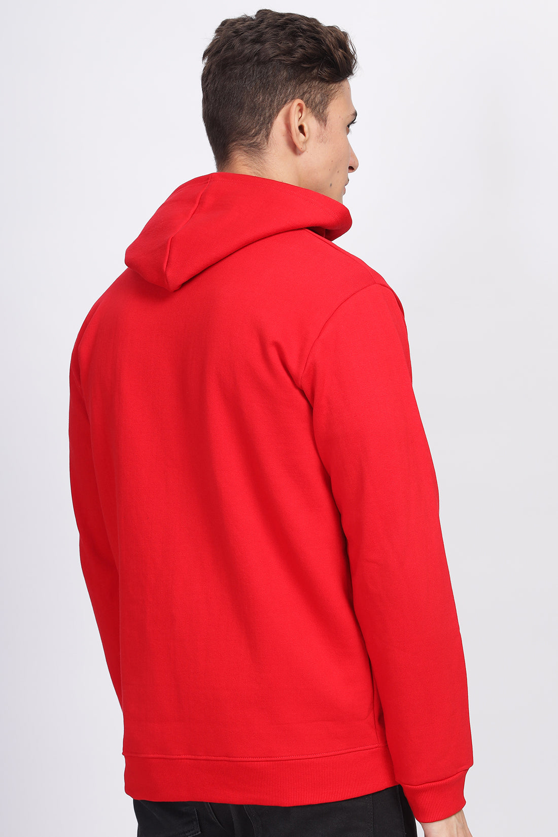 Men Red Sweatshirt With Zipper Hoodies
