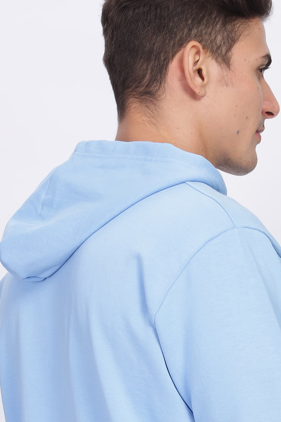 Men Blue Sweatshirt With Zipper Hoodies
