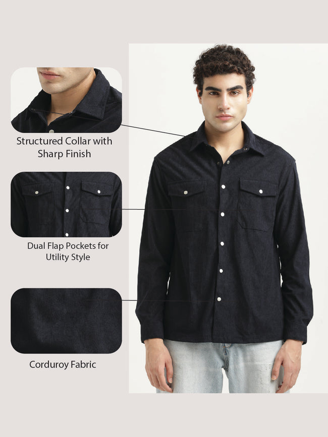 Men Corduroy Overshirt