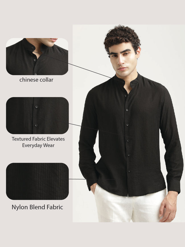 Men Textured Nylon Shirt
