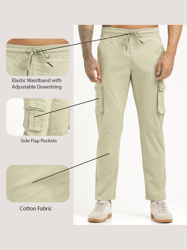 Men Cotton Cargo Trousers