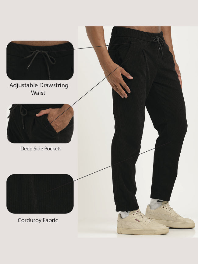 Men Corduroy Trousers with 3 Pockets