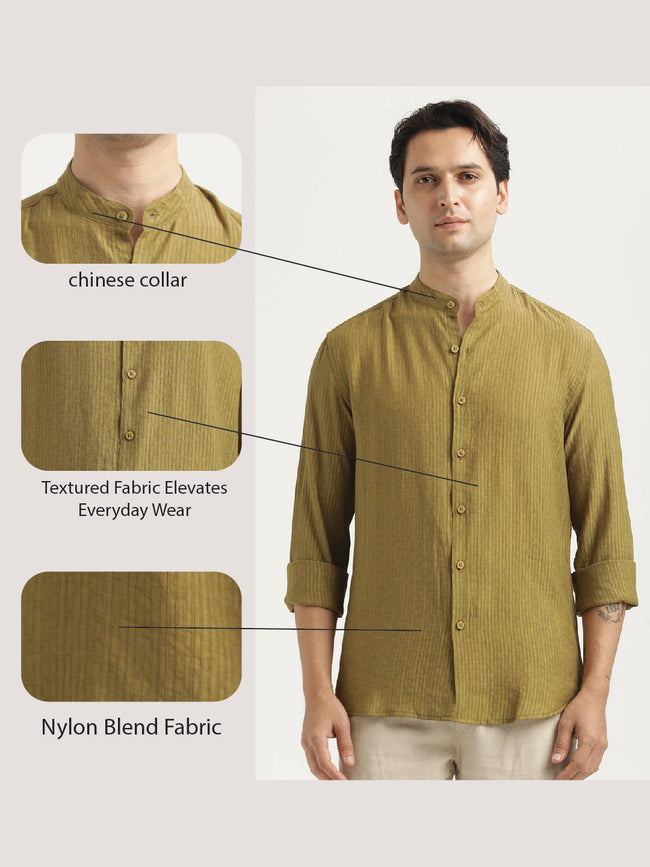 Men Textured Nylon Shirt