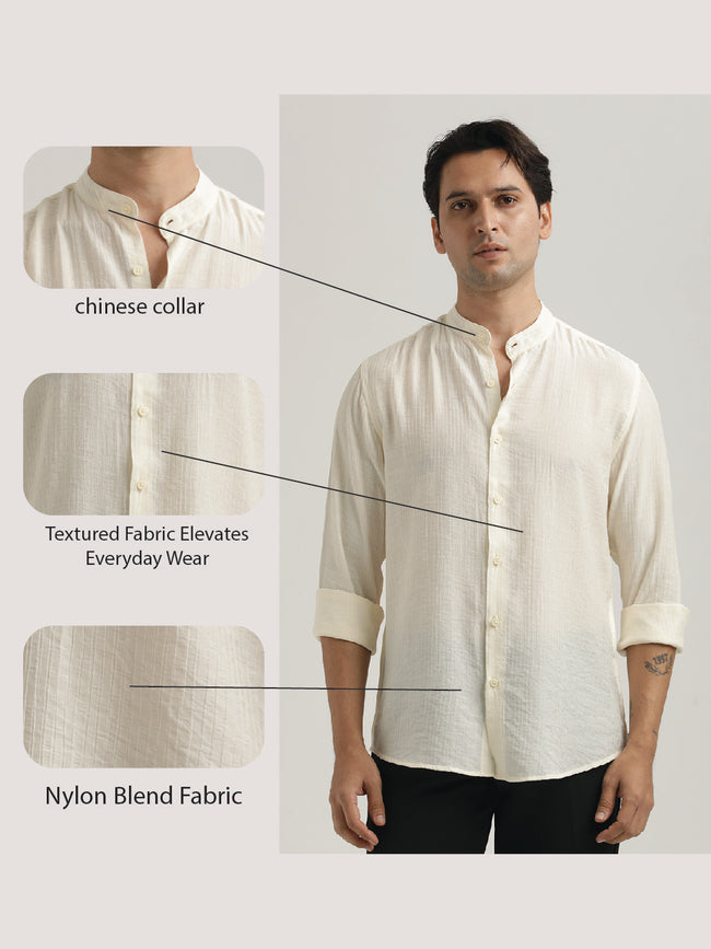 Men Textured Nylon Shirt