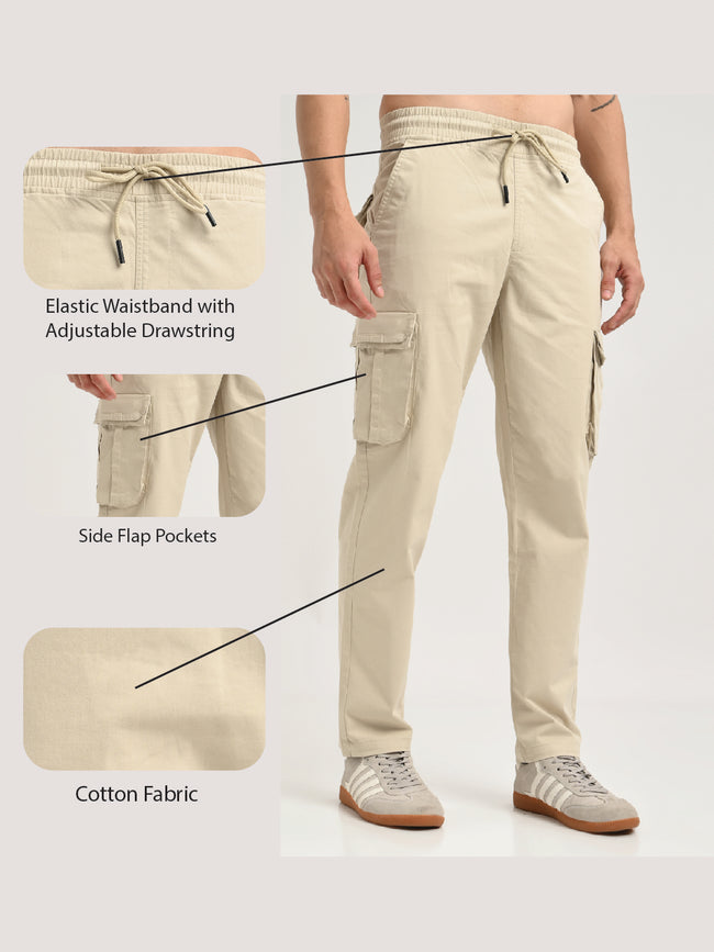 Men Cotton Cargo Trousers