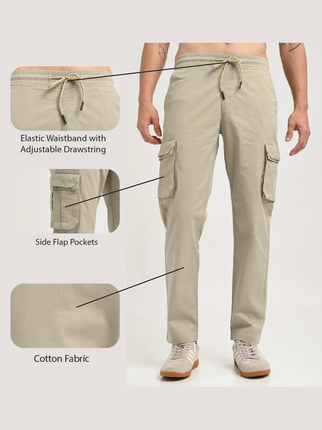 Men Cotton Cargo Trousers