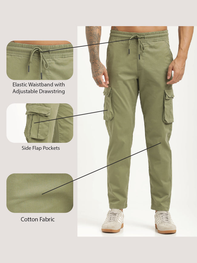 Men Cotton Cargo Trousers