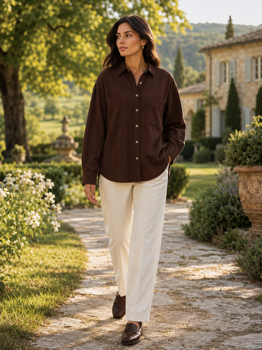 Women Brown Classic Shirt