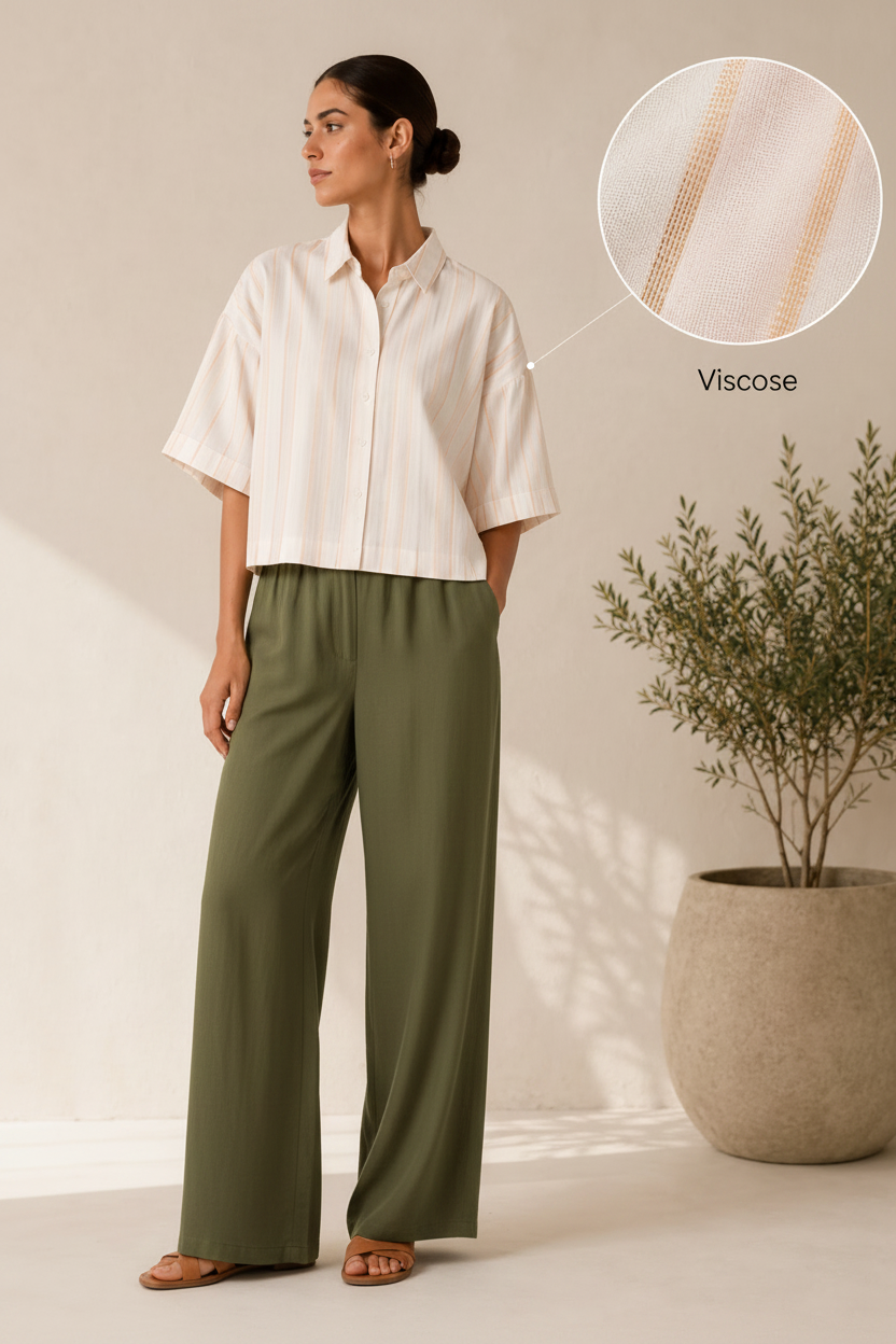 Women Peach Resort Stripe Shirt