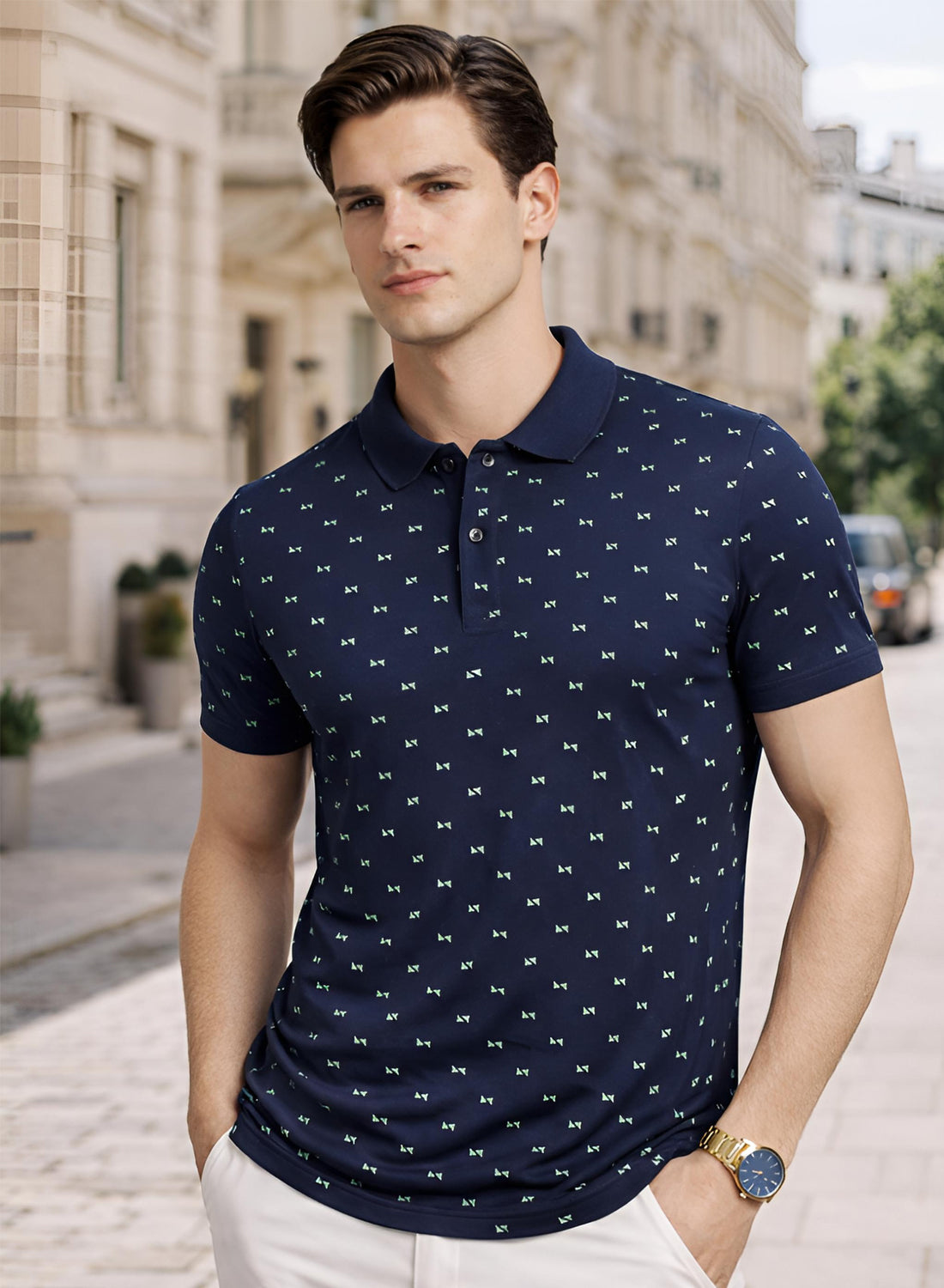 Men Cotton Polo T Shirt