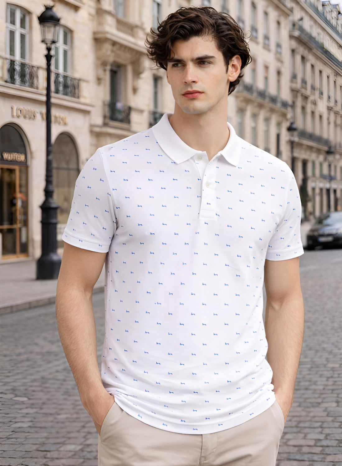 Men Cotton Polo T Shirt