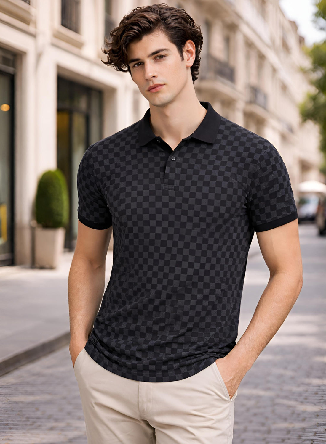 Men Cotton Polo T Shirt