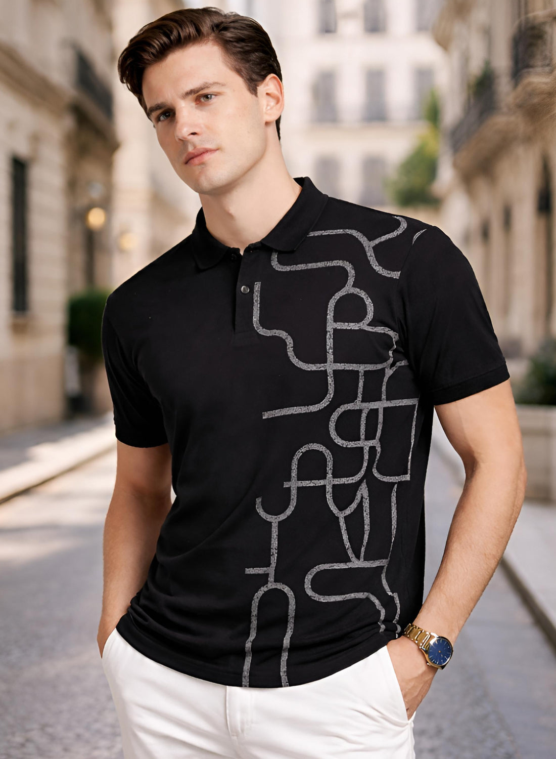Men Cotton Polo T Shirt