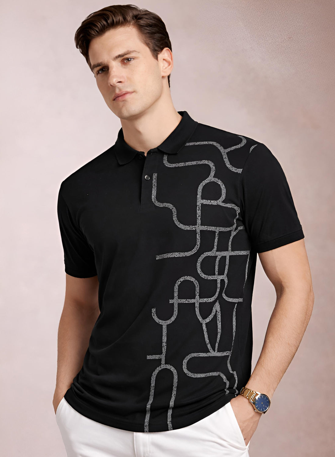 Men Cotton Polo T Shirt