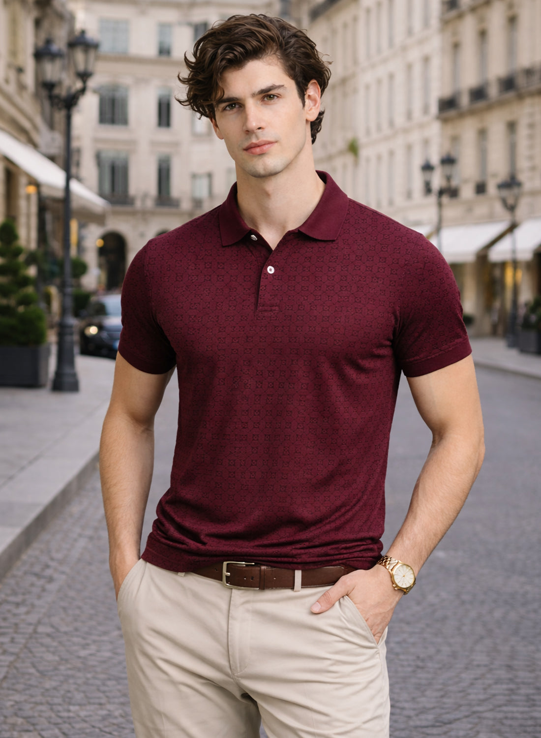Men Cotton Polo T Shirt